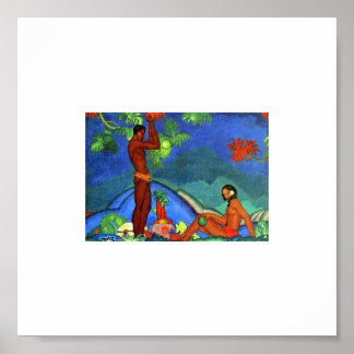 1920絵画年代のアルマン・マンオキアによる。ハワイ ポスター