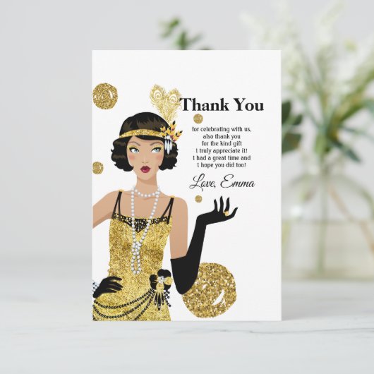 1920년대 플래퍼 소녀 개츠비 , 아르 데코 招待状 (スタンド正面)