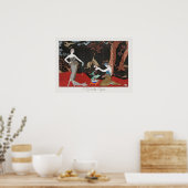 1920 Barbier Art Deco French fashion Illustration ポスター (キッチン)