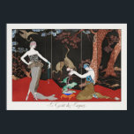 1920 Barbier Art Deco French fashion Illustration ポスター<br><div class="desc">Le Gout des Laques (1920) fashion illustration in high resolution by George Barbier. Original from The Beinecke Rare Book & Manuscript Library. Digitally enhanced</div>