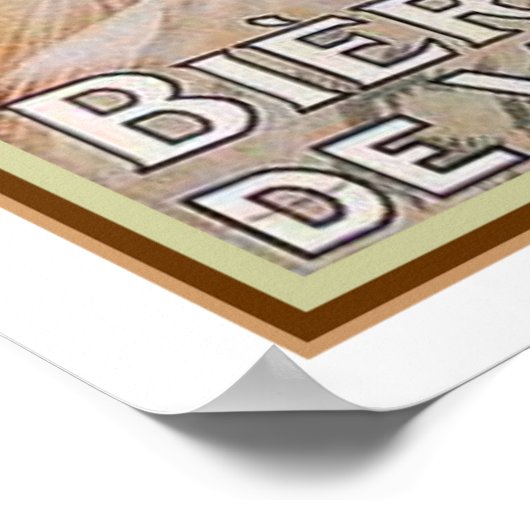 1920 Biere de Vezelise Ad- 16x20 ポスター (角)