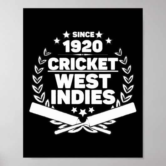 1920 Cricket West Indies Cricket Player ポスター (正面)