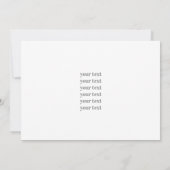 1920 flapper girl  Thank You Card サンキューカード (裏面)