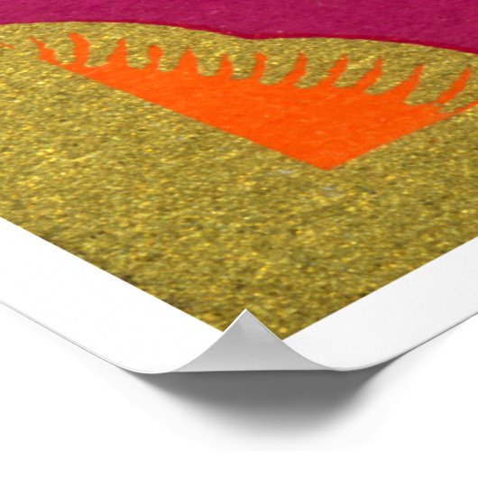 1920 French Eau de Cologne Pourprea perfume ポスター (角)