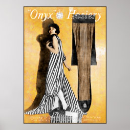 1920 Hosiery Ad - Cute and Artistic ポスター