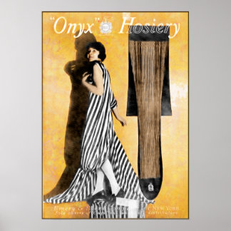 1920 Hosiery Ad - Cute and Artistic ポスター