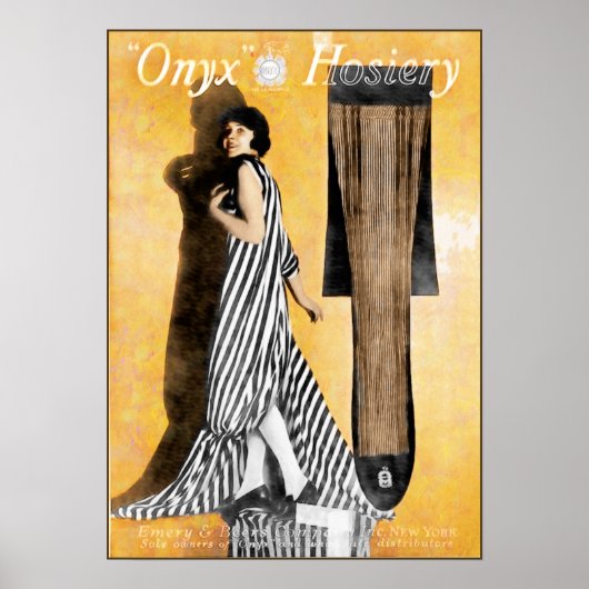 1920 Hosiery Ad - Cute and Artistic ポスター (正面)