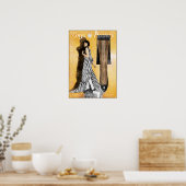 1920 Hosiery Ad - Cute and Artistic ポスター (キッチン)