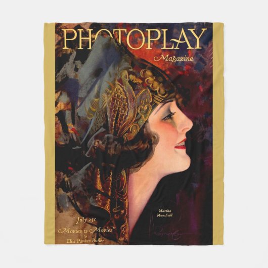 1920 Photoplay誌カバー フリースブランケット (正面)