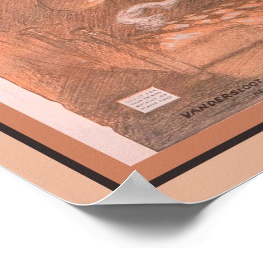 1920 Spooky-Ooky Blues Sheet Music Poster ポスター (角)