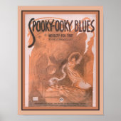 1920 Spooky-Ooky Blues Sheet Music Poster ポスター (正面)