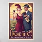 1920 Vintage Ruby Harvest Wine Advertising ポスター (正面)