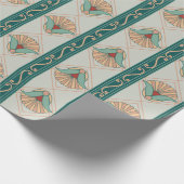 1920sアールデコストライプ ラッピングペーパー (角)