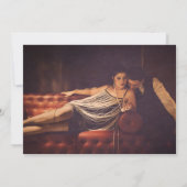 1920sアールデコフレーム写真Save the Date 招待状 (裏面)