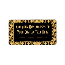 1920sアールデコ幾何学模様 ラベル