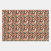 1920sアールヌーボーゲラニウム – ヴィンテージフローラ ラッピングペーパーシート (正面)