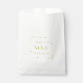 1920sギャツビーありがとう結婚式の引き出物バッグ フェイバーバッグ (正面)