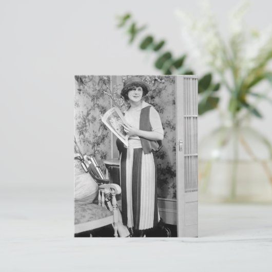 1920sゴルフファッション ポストカード (スタンド正面)