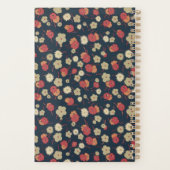 1920sパーソナライズされたヴィンテージフローラプランナー プランナー手帳 (裏面)