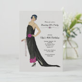 1920sパーティの招待状 招待状 (スタンド正面)