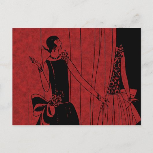 1920sファッションショー ポストカード (正面)