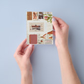 1920sファッションフランスのプレートカレンダー チラシ (手)