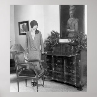 1920sファッションCloche Hat ポスター