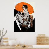 1920sフラッパーファッション ポスター (キッチン)