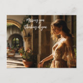 1920sマイアミスペインのヴィラコートヤード ポストカード (正面)