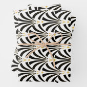 1920sヴィンテージアールデコパルメットパターン  ラッピングペーパーシート (インサイチュ)