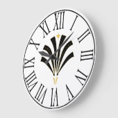 1920sヴィンテージアールデコパレット ラージ壁時計 (傾斜)