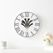 1920sヴィンテージアールデコパレット ラージ壁時計 (ホーム)