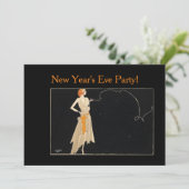 1920sヴィンテージレッドヘッドレディ 招待状 (スタンド正面)