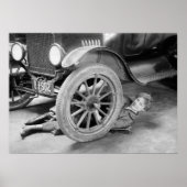 1920s女性車整備士 ポスター (正面)