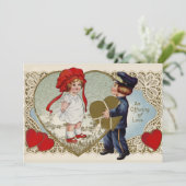 1920s愛の提供ヴィンテージカスタムバレンタイン シーズンカード (スタンド正面)