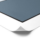 1920s 1930sアートデコレディースファッション、ブルーバージョン ポスター (角)