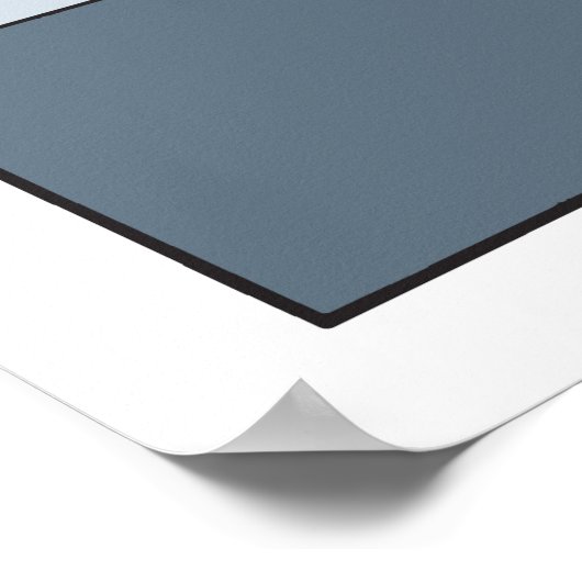 1920s 1930sアートデコレディースファッション、ブルーバージョン ポスター (角)