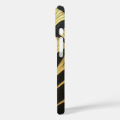 1920's Art Deco Egyptian Black Gold Monogram Case-Mate iPhoneケース (裏面 / 左)
