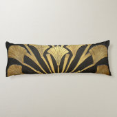 1920's Art Deco Egyptian Gold Hieroglyph Flower ボディピロー (裏面)