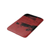 1920s Art Deco Fashion Show Model Red バスマット (アングル)