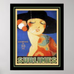 1920's Art Deco "Sublimes" Cigarette ポスター<br><div class="desc">Colorful,   Archille Mauzan,  Art Deco,  Advertisement from the Roaring Twenties for Sublimes Cigarettes. 16x20 shown here. Available in other sizes,  as well as,  other products.</div>