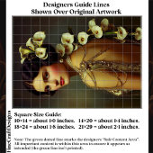 1920s Art Nouveau Woman & Lillies EZ7L Decoupage 薄葉紙