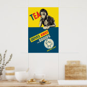 1920s British Tea Poster Tea drives away the ポスター (キッチン)