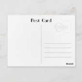 1920s Cocktail Elegance Flapper Girl ポストカード (裏面)