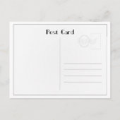 1920s Cocktail Elegance Flapper Girl ポストカード (裏面)