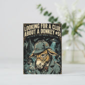 1920s Detective Donkey Noir Comic シーズンポストカード (スタンド正面)