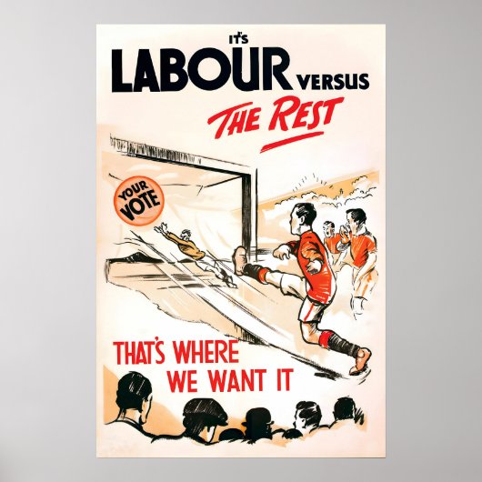 1920s Election Poster British Labour Party It's ポスター (正面)