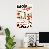 1920s Election Poster British Labour Party It's ポスター (ホームオフィス)