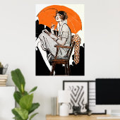 1920s Flapper Fashion ポスター (ホームオフィス)