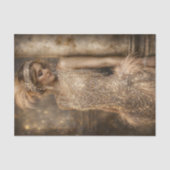 1920s Flapper Gold Glam Decoupage 薄葉紙 (正面)